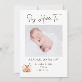 Loved Beyond Measure Baby Announcement Einladung