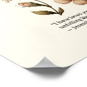 Loved beyond measure, floral Christian wall art  Poster (Ecke)