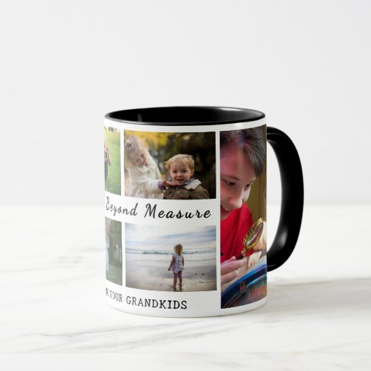 Loved Beyond Measure – Grandparents Mug Gift Tasse (VorderseiteRechts)