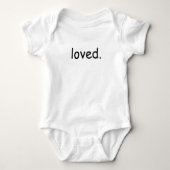 LOVED Bodysuit Baby Strampler (Vorderseite)