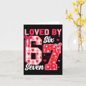 Loved By 67 Valentine Six Seven Meme Hearts 6 7 Wo Karte (Gelbe Blume)