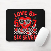 Loved By 67 Valentines Six Seven Meme Hearts 6 7 W Mousepad (Mit Mouse)