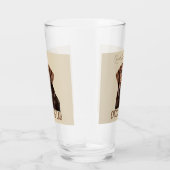 Loved By A Chocolate Lab Labrador Dog Lover Glas (Rechts)