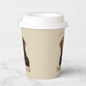 Loved By A Chocolate Lab Labrador Dog Lover Pappbecher (Rechts)