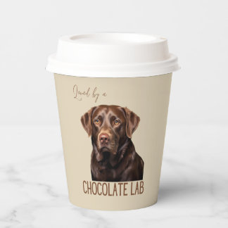 Loved By A Chocolate Lab Labrador Dog Lover  Pappbecher