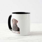 Loved By A Chocolate Lab Labrador Dog Mom Dog Dad Tasse (Vorderseite Links)