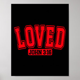 Loved Christmas Valentine John 316 Christlich Happ Poster