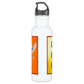 Loved.Gesegnet.Vergessen Wasserflasche Edelstahlflasche (Rückseite)