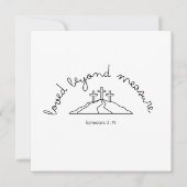 Loved Jenseits der Einladung Christlich Card Faith (Vorderseite)