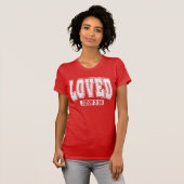 LOVED John 3:16 Bible Verse Christian Valentine T-Shirt (Vorne ganz)