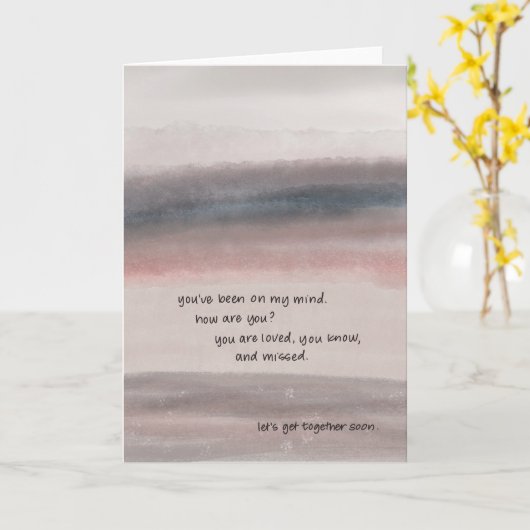 Loved & Missed Karte (Gelbe Blume)