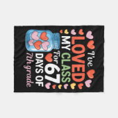 Loved My Cl For 67 Days Of 7th Grade Valentine's D Fleecedecke (Vorderseite (Horizontal))