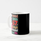 Loved My Cl For 67 Days Of School Valentines Day T Kaffeetasse (Vorderseite Links)
