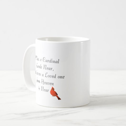 Loved One von Heaven Kardinal Signs Kaffeetasse (Vorderseite Links)