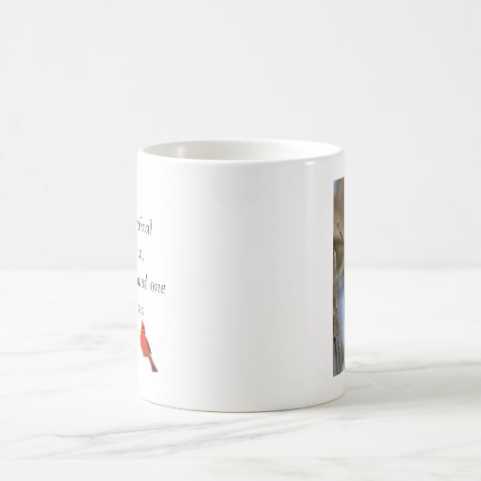 Loved One von Heaven Kardinal Signs Kaffeetasse (Mittel)