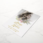 Loved One Woman In Memoriam Funeral Pink Wreath Folieneinladung (Gedreht)