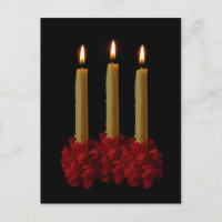 Lovefeest Candles Postkarte