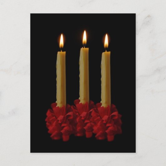 Lovefeest Candles Postkarte (Vorderseite)
