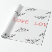 #LoveFlowerVerpackungspapier Geschenkpapier (Ungerollt)