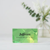 LoveGeo Abstrakt Geometric Design - Pickle Lemon Visitenkarte (Stehend Vorderseite)