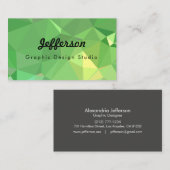 LoveGeo Abstrakt Geometric Design - Pickle Lemon Visitenkarte (Vorne/Hinten)