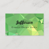 LoveGeo Abstrakt Geometric Design - Pickle Lemon Visitenkarte (Vorderseite)