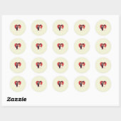 Loveheart Wedding Sticker (Blatt)
