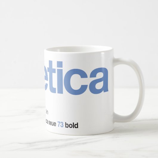 LoveHelvetica BlueBell Tasse (Rechts)