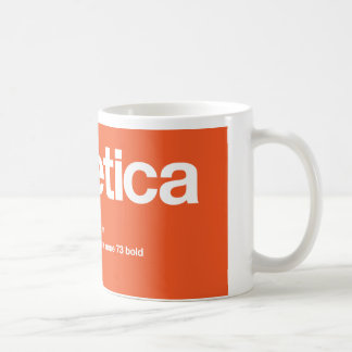 LoveHelvetica große orange RückTasse Kaffeetasse