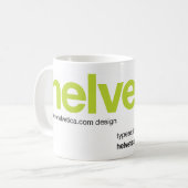 LoveHelvetica Limone Tasse (Vorderseite Links)