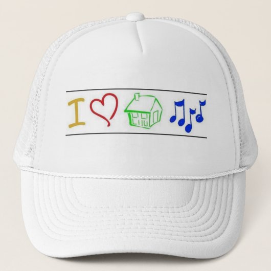 loveHouseMusic Truckerkappe (Vorderseite)
