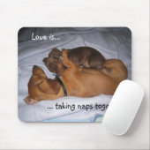 loveis, Liebe ist…,…, Nickerchen zusammen nehmend Mousepad (Mit Mouse)