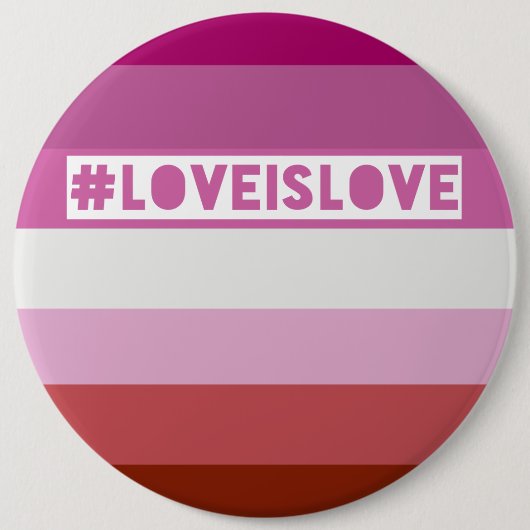 #LoveIsLove Hashtag-Abzeichen Button (Vorderseite)