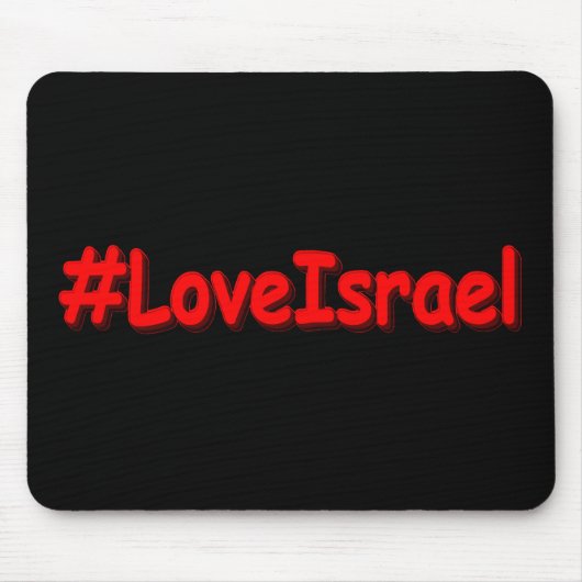 "#LoveIsrael" Niedliches Design. Jetzt kaufen Mousepad (Vorne)
