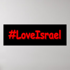 "#LoveIsrael" Niedliches Design. Jetzt kaufen Poster