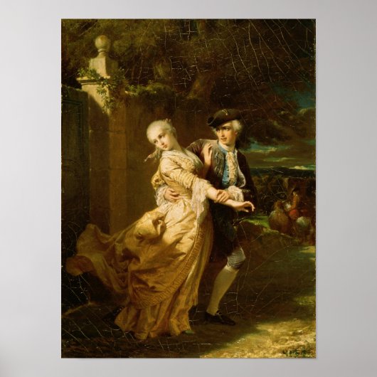 Lovelace Abducting Clarissa Harlowe, 1867 Poster (Vorne)