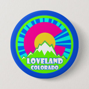 Loveland Colorado Neonberge Button