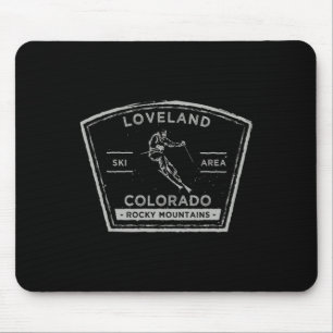 Loveland Colorado Schneeski fahren Mousepad