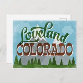 Loveland Colorado Snowy Mountains Postkarte (Vorne/Hinten)