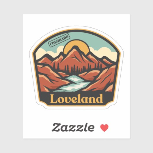 Loveland, Colorado Sticker (Blatt)