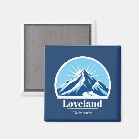 Loveland Colorado, USA Skigebiet Magnet (Vorderseite/Rückseite)