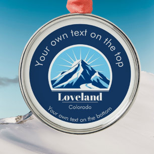 Loveland Colorado USA Skigebiet Medaille Ornament Aus Metall