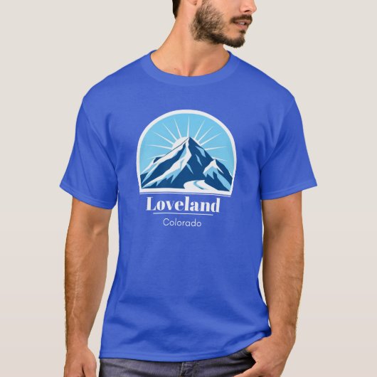 Loveland Colorado, USA Skigebiet T-Shirt (Vorderseite)