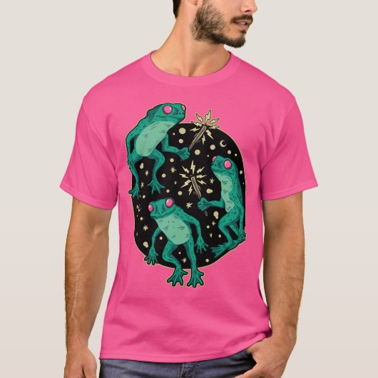 Loveland Frogman Cryptid Black T-Shirt (Vorderseite)