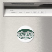 Loveland Licence Oval Magnet (In Situ (Geschirrspüler))