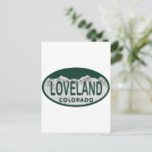 Loveland Licence Oval Postkarte (Stehend Vorderseite)