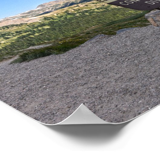 Loveland Pass Sign, Colorado Poster (Ecke)