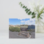 Loveland Pass Sign, Colorado Postkarte (Stehend Vorderseite)
