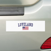 Loveland US-Flagge Autoaufkleber (Auf Auto)