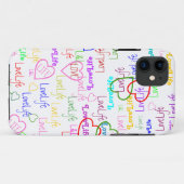 LoveLife mehrfarbig Case-Mate iPhone Hülle (Rückseite (Horizontal))